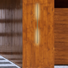 Arandela Linear Moderna Dourada 1m 5w 4.000k Externa Aurora I