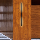 Arandela Linear Moderna Preta 1m 5w 4.000k Externa Aurora Ilu