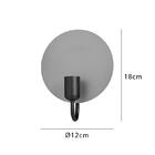 Arandela Lua 723-cort Em Alumínio Corten Para 1 Lâmpada E27 -