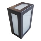 Arandela Luminária 5 Vidros Retangular Alumínio E27 Externa/i