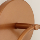 Arandela Luminária Aro Oval Globo Vidro Cabeceira Cama Cobre