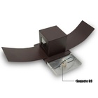 Arandela Luminária Box C/ Abas 2 Fachos P/ Ambiente Externo/i