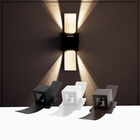 Arandela Luminária Box C/ Abas 2 Fachos P/ Ambiente Externo/i