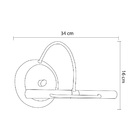 Arandela Luminária Cabeceira Parede Escovado 340