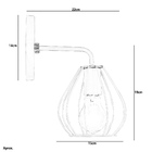 Arandela Luminária Cebola Aramado Branco
