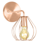 Arandela Luminária Cebola Aramado New Cobre