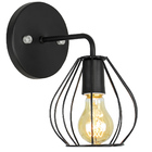 Arandela Luminária Cebola Aramado Preto