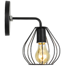 Arandela Luminária Cebola Aramado Preto