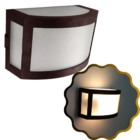 Arandela Luminária Curva Muro Parede Interno/externo-preto