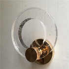 Arandela Luminária De Cristal Legitimo k9 Arco Com Bolhas Red