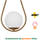 Arandela Luminária De Parede Gota Dourado Polido Spotline