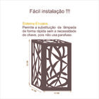 Arandela Luminária Decorativa Madeira Copacabana Quad Pau Fer