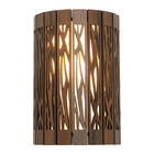 Arandela Luminária Decorativa Madeira Copacabana Red Pau Ferro