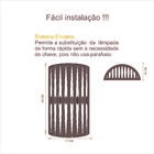 Arandela Luminária Decorativa Madeira Maracaju Red Pau Ferro