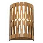 Arandela Luminária Decorativa Madeira Ubatuba Red Freijó