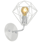 Arandela Luminária Diamante Aramado Branco