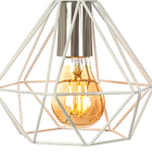 Arandela Luminária Diamante Aramado Branco