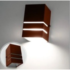 Arandela Luminária Frisada Marrom 1 Facho 2 Frisos E27 P/ Amb