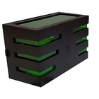 Arandela Luminária Horizontal + Lente Verde + Lâmpada