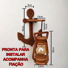 Arandela Luminária Lustre Lampião Âncora 110/220 V Kit 5 Pç