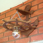 Arandela Luminária Lustre Leme De Navio Rustico 110/220v