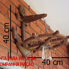 Arandela Luminária Lustre Leme De Navio Rustico 110/220v