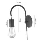 Arandela Luminária Parede Abajur Interruptor Moderno Dourado