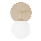 Arandela Luminária Parede Bolinha Globo Vidro Champagne