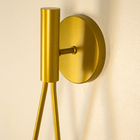 Arandela Luminária Parede Gota Moderna Globo Vidro Dourado