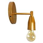 Arandela Luminária Parede Lavabo Sala Dourado Ouro Alumínio