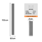 Arandela Luminária Parede Led Linear Slim 72cm 127v Branco