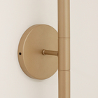 Arandela Luminária Parede Tubo 2 Difusores Quarto Champagne