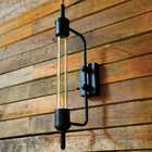 Arandela Luminária Retro Industrial Preto Loft Luminária Vint