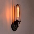 Arandela Luminária Retro Industrial Preto Loft Luminária Vint
