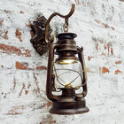Arandela Luminária Retrô Tipo Lampião Ouro Velho Lm1678
