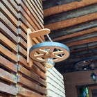 Arandela Luminária Roda De Carroça 110/220v Kit 4 Peças