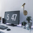 Arandela Luminária Spot Articulado Leitura Cabeceira Bronze