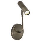 Arandela Luminária Spot Articulado Leitura Cabeceira Bronze