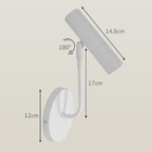 Arandela Luminária Spot Articulado Leitura Cama Champagne