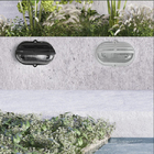 Arandela Luminária Tartaruga C/ Meia Grade P/ Lâmpada E27 Pre