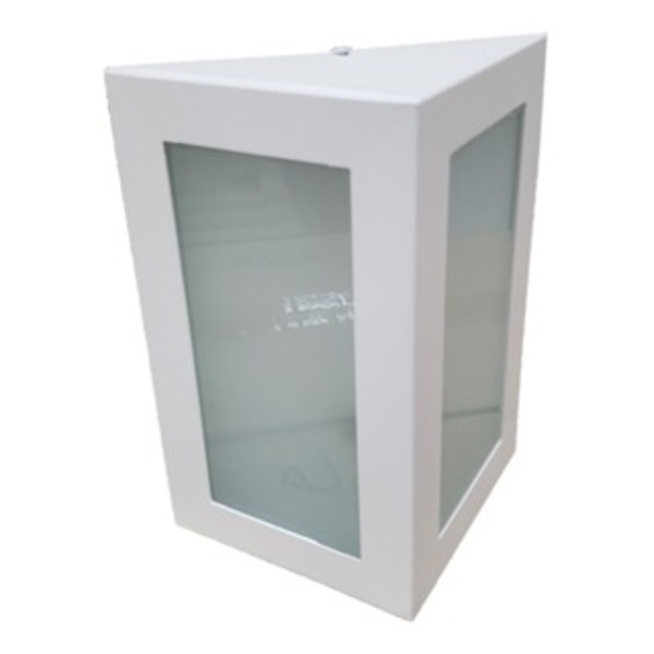 Arandela Luminária Triangulo Alumínio Ext/int Parede Muro Bra