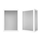 Arandela Luminária Vitra 3 Vidros Externa Branca + Led A60 12