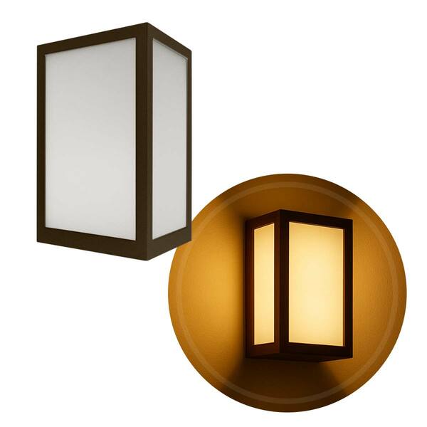 Arandela Luminária Vitra 3 Vidros Externa Marrom 1xe27 Starlu