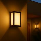 Arandela Luminária Vitra 3 Vidros Externa Marrom 1xe27 Starlu