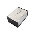 Arandela Luminária Vitra 3 Vidros Externa Preta + Led A60 12w