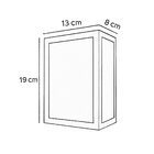 Arandela Luminária Vitra 3 Vidros Fosco Externa Branca 1xe27