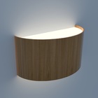 Arandela Madeira IP20 Clean Freijó 16x25cm E27 Fox Lustres