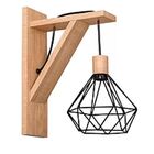 Arandela Madeira Com Aramado 1xe27 Muller 3400na-pt