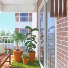 Arandela Madeira Ripada Quadrada 16,5 Cm E27 - 2 Luzes Freijó