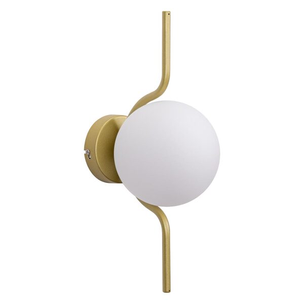 Arandela Malu Ouro Fosco Zr129 15xh44cm P/g9 Globo Vidro Star